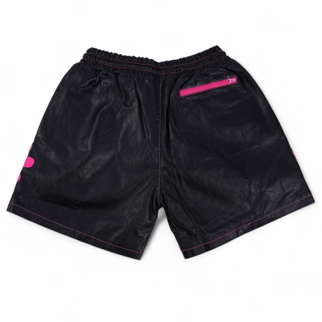 SIA "BLACK/PINK" LEATHER SHORTS