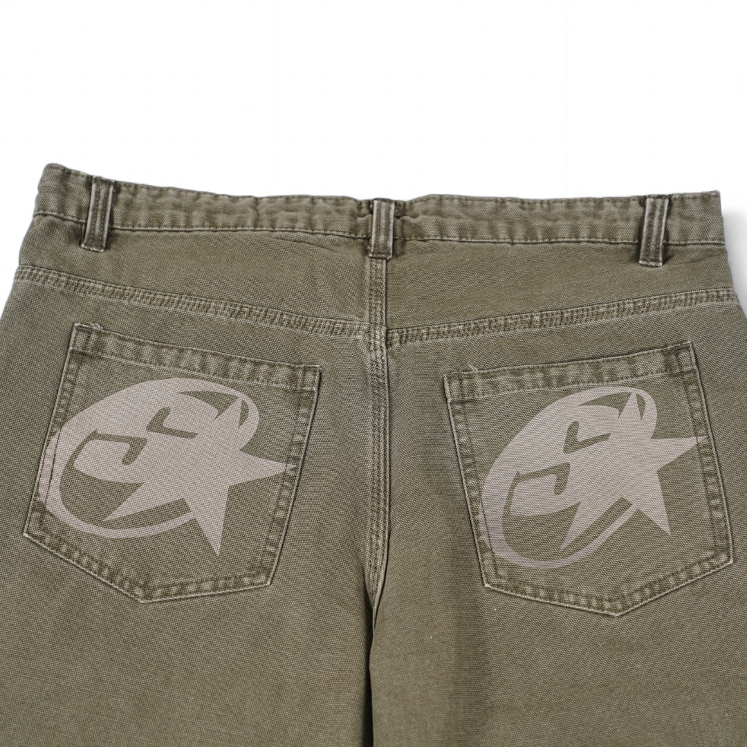 SIA LABS CUSTOM MADE “OLIVE” CARPENTER SHORTS