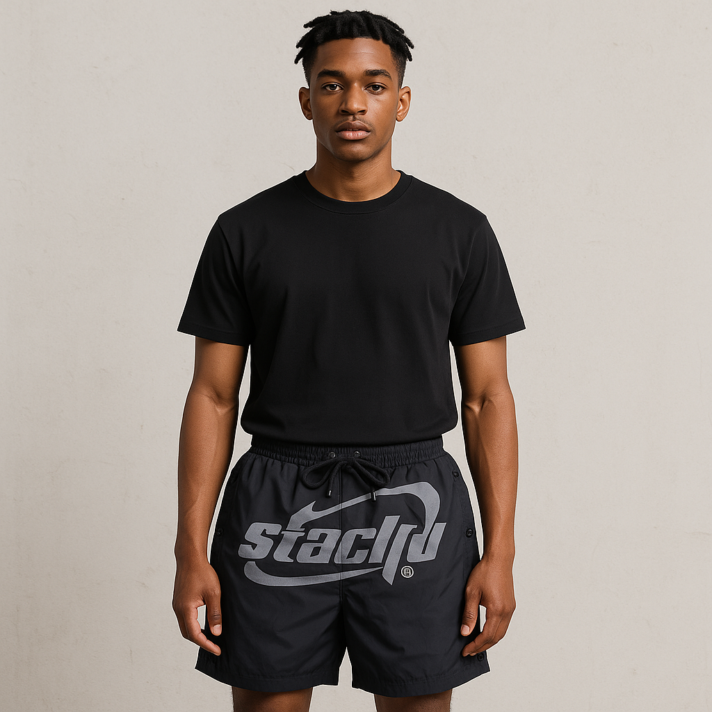 SIA "BLACK” REFLECTIVE SHORTS