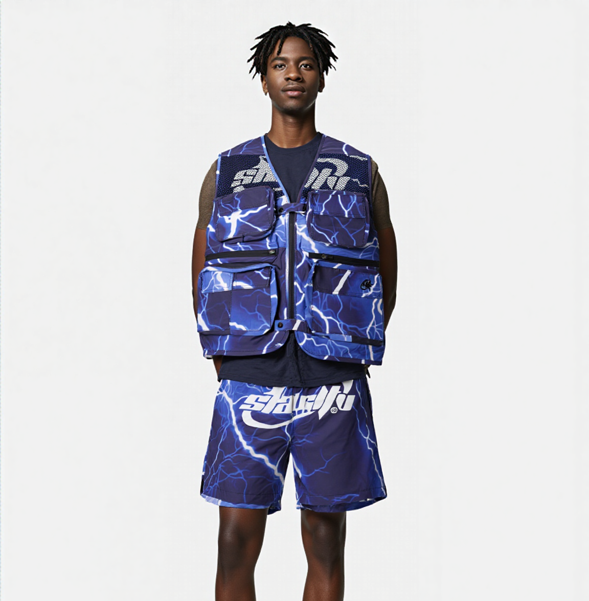 SIA "BLUE LIGHTING” REFLECTIVE SHORTS