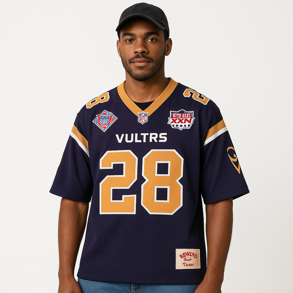 "STL VULTRS" BOX CUT FOOTBALL JERSEY (BACK2SCHOOL)