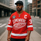 "SIA WINGS " RED/WHITE BOX CUT HOCKEY JERSEY (BACK2SCHOOL)