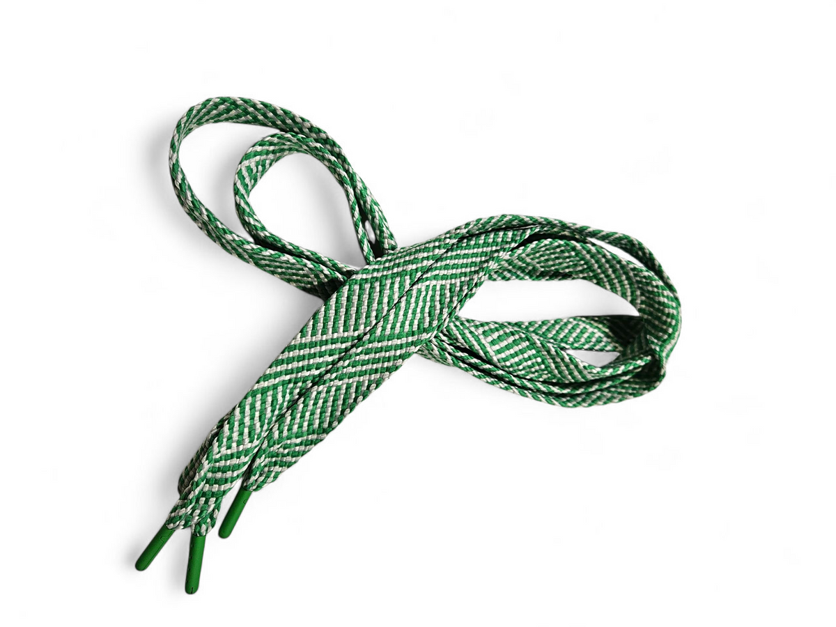 "GREEN WHITE" SUPER FAT LACES (Labor Day ‘26)