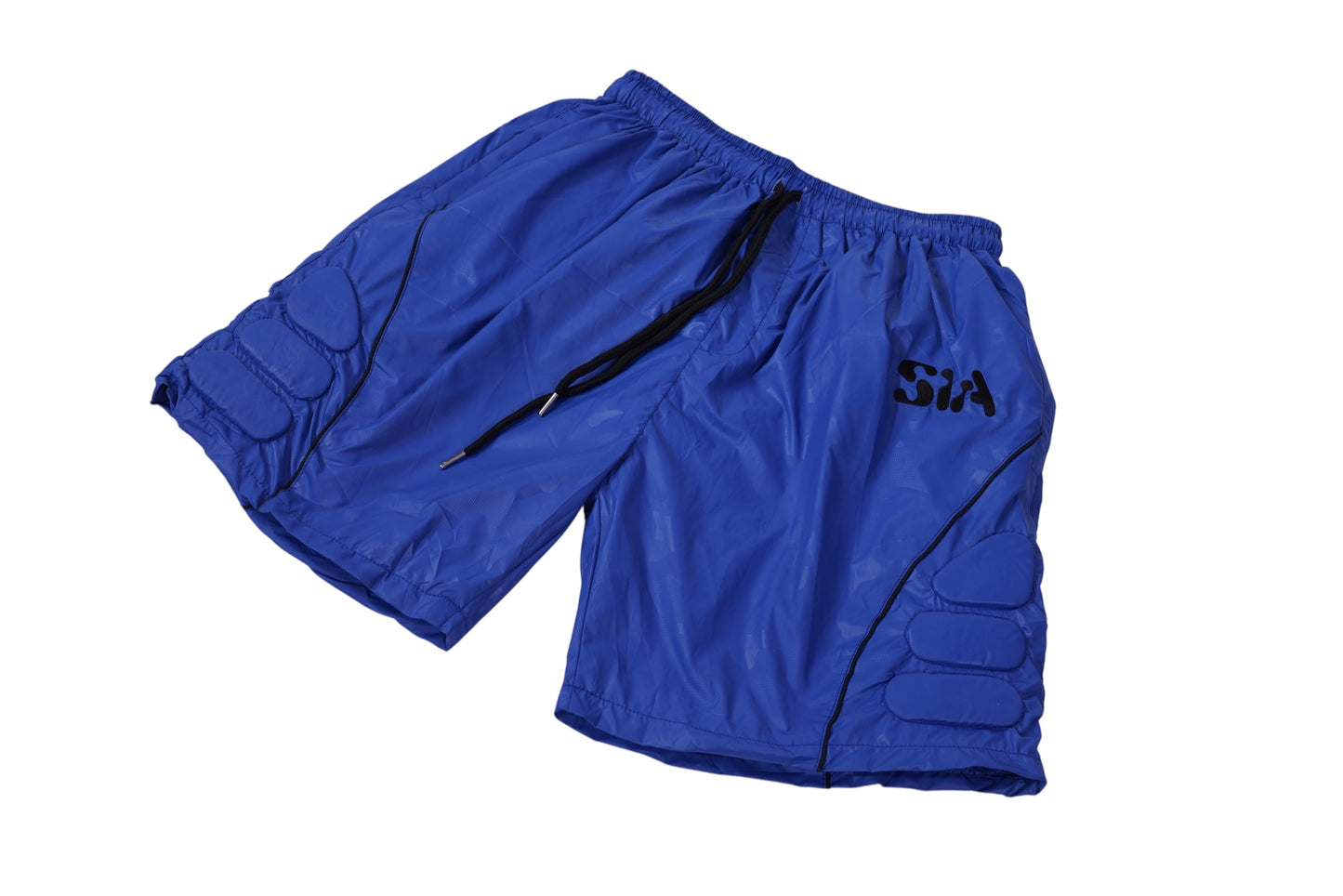 PADDED WINDBREAKER SHORTS (BLUE)