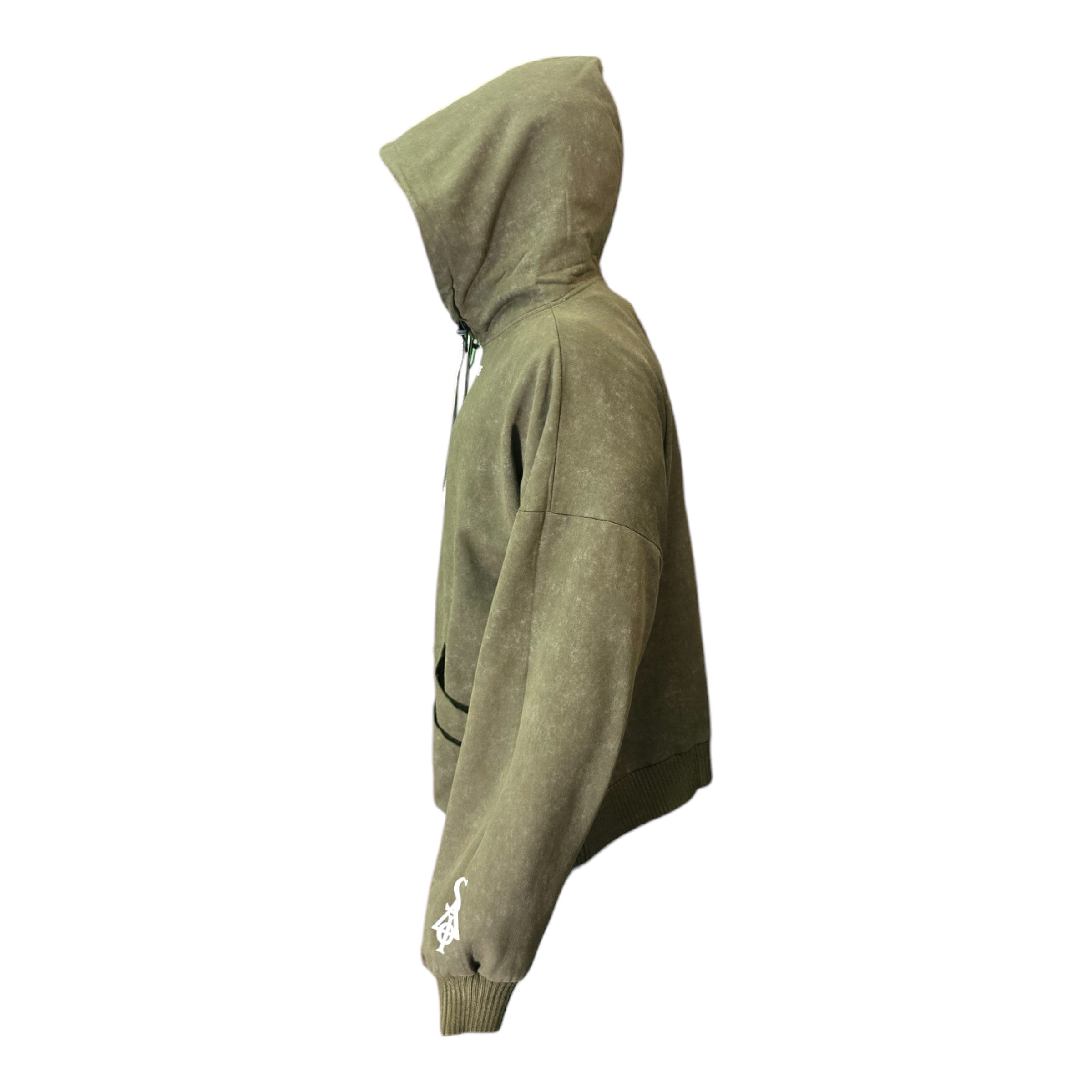 FW/24 SIA "OLIVE/COFFEE" STACKED DOUBLE HOODIE