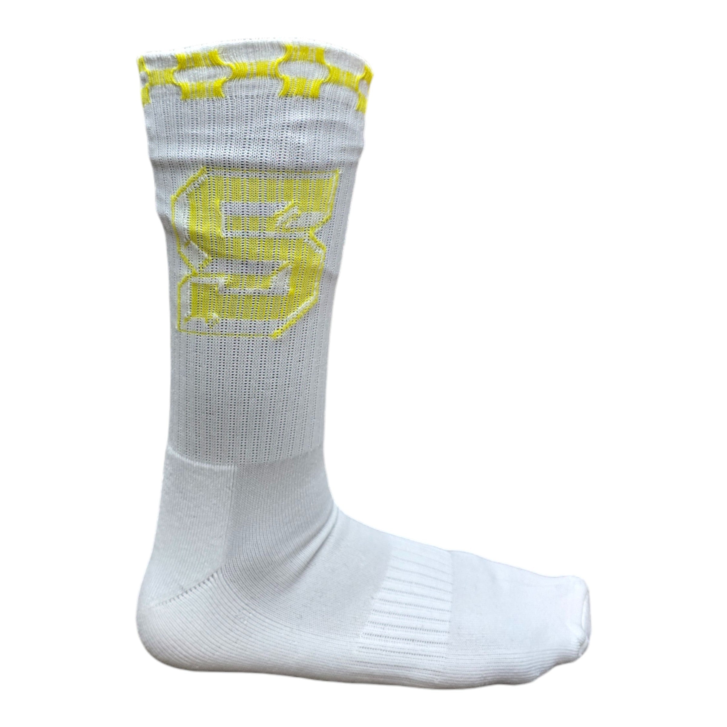 FW/24 SIA "YELLOW" GLOW CHECKERED VARSITY SOCKS