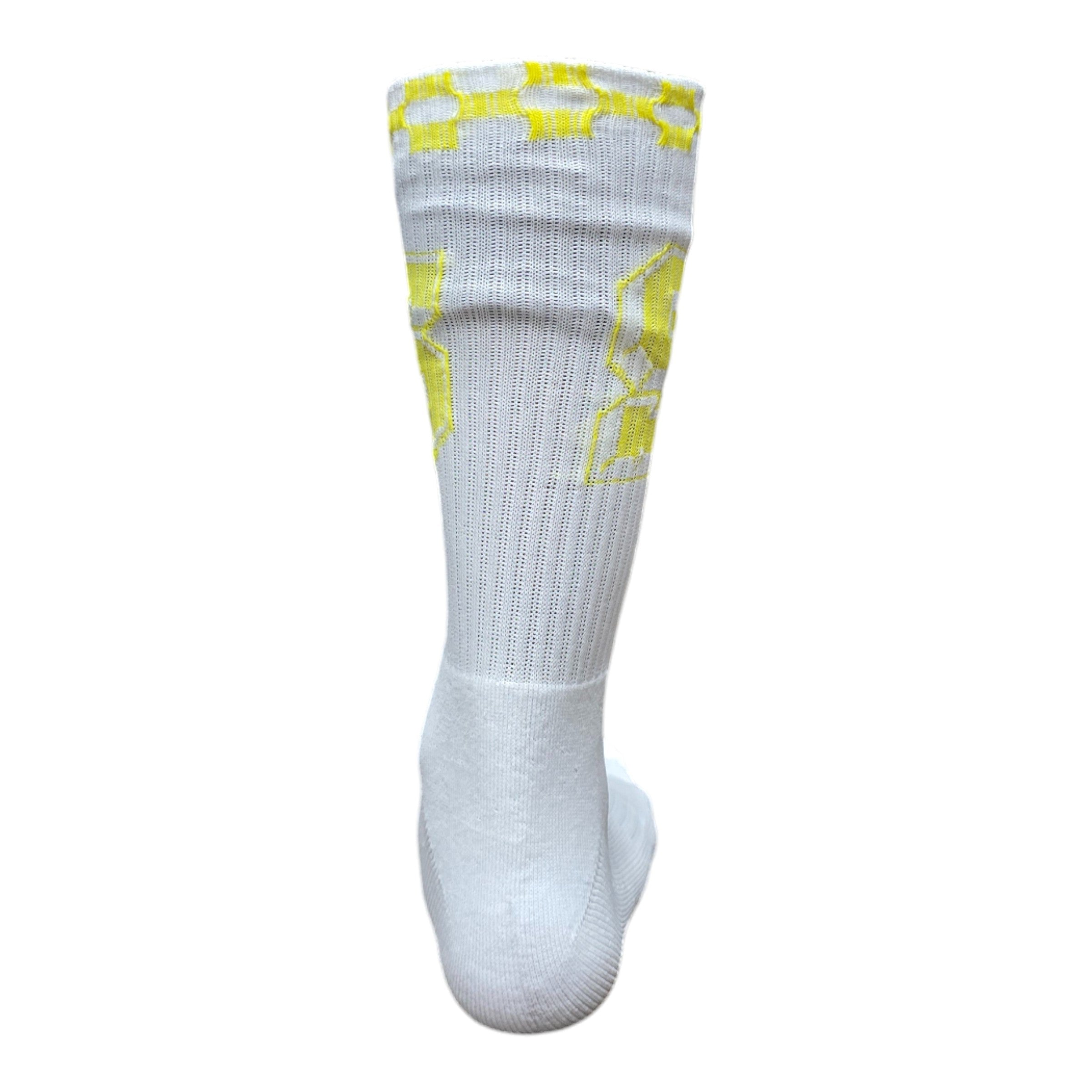 FW/24 SIA "YELLOW" GLOW CHECKERED VARSITY SOCKS