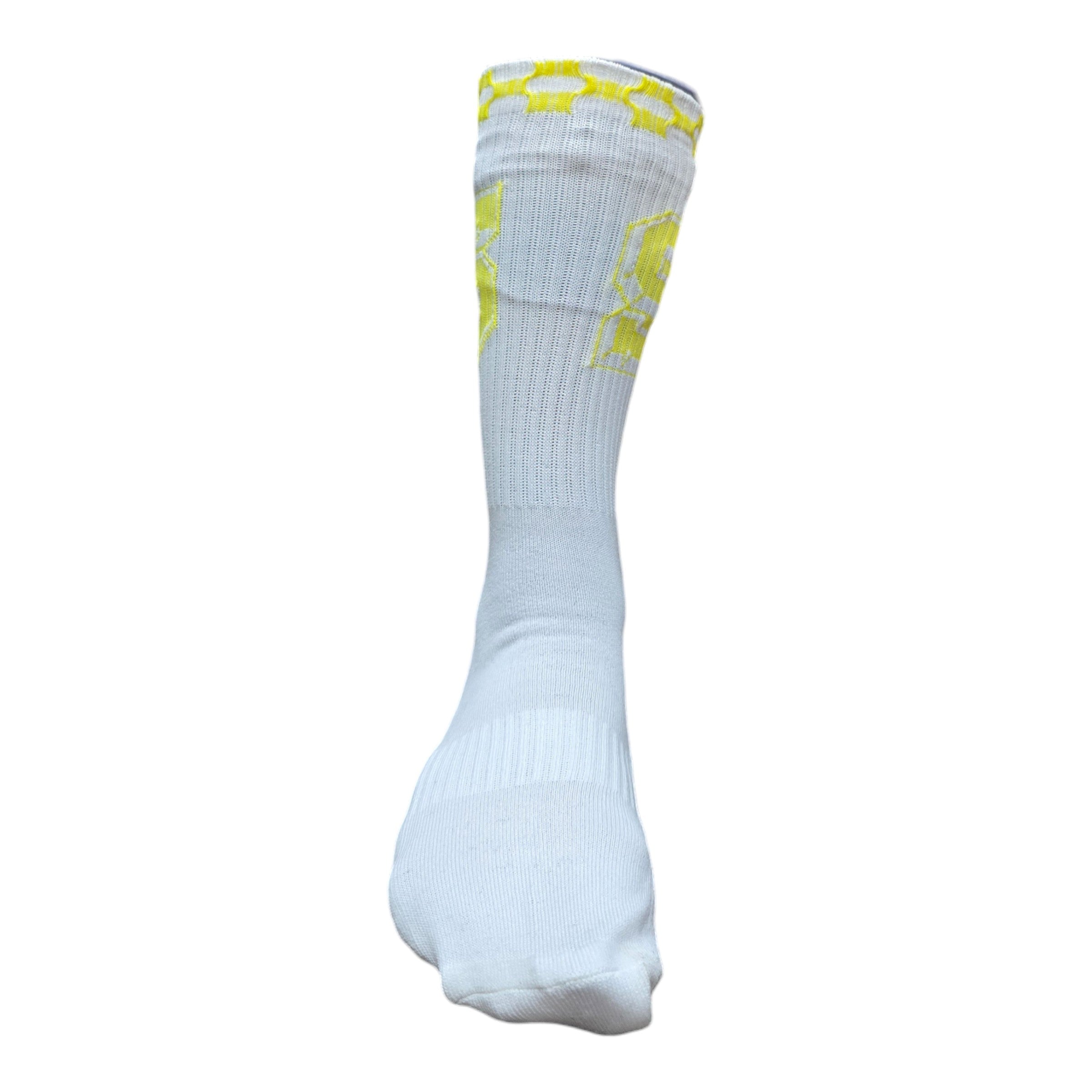 FW/24 SIA "YELLOW" GLOW CHECKERED VARSITY SOCKS