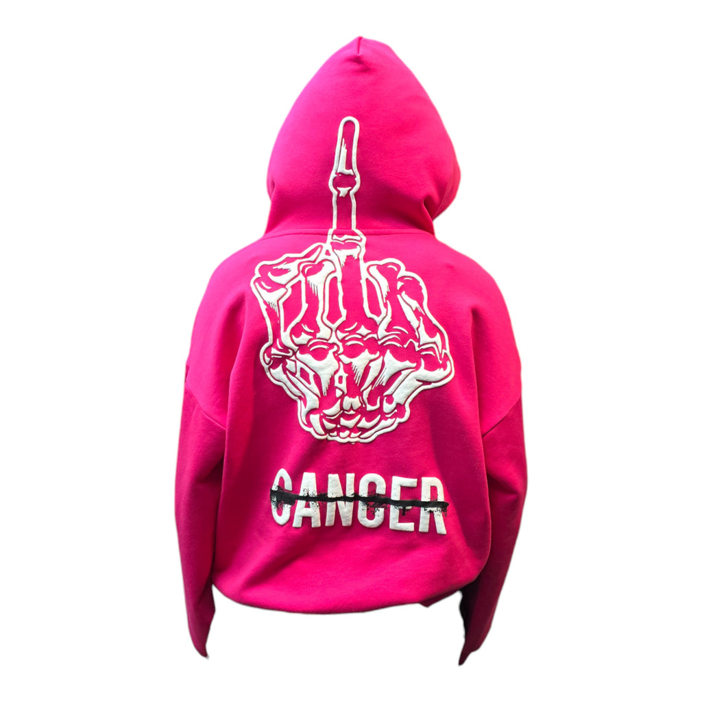 FW/24 SIA "PHUCK CANCER" PINK HOODIE