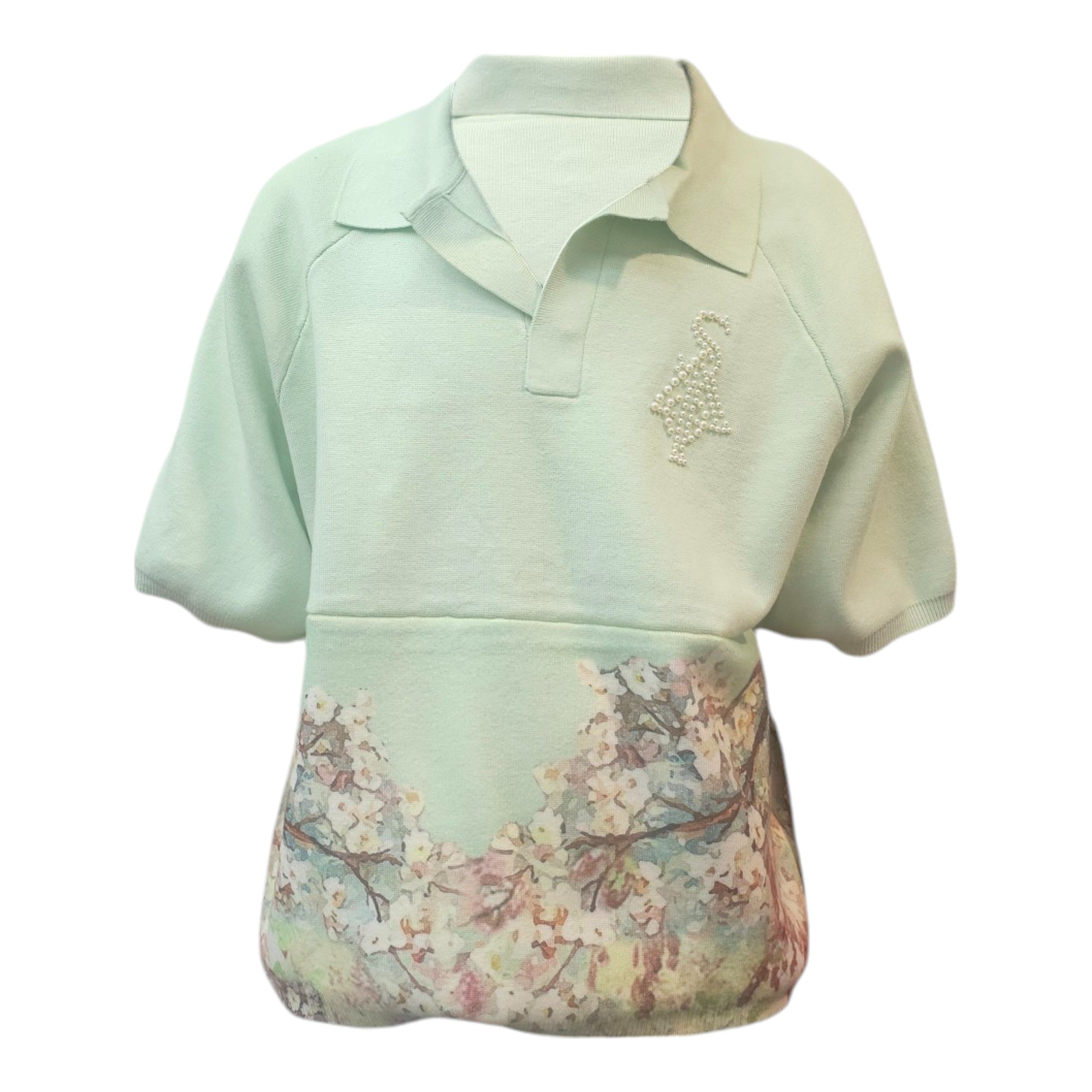 FW/24 SIA "SAGE" BOX CUT PEARL POLO