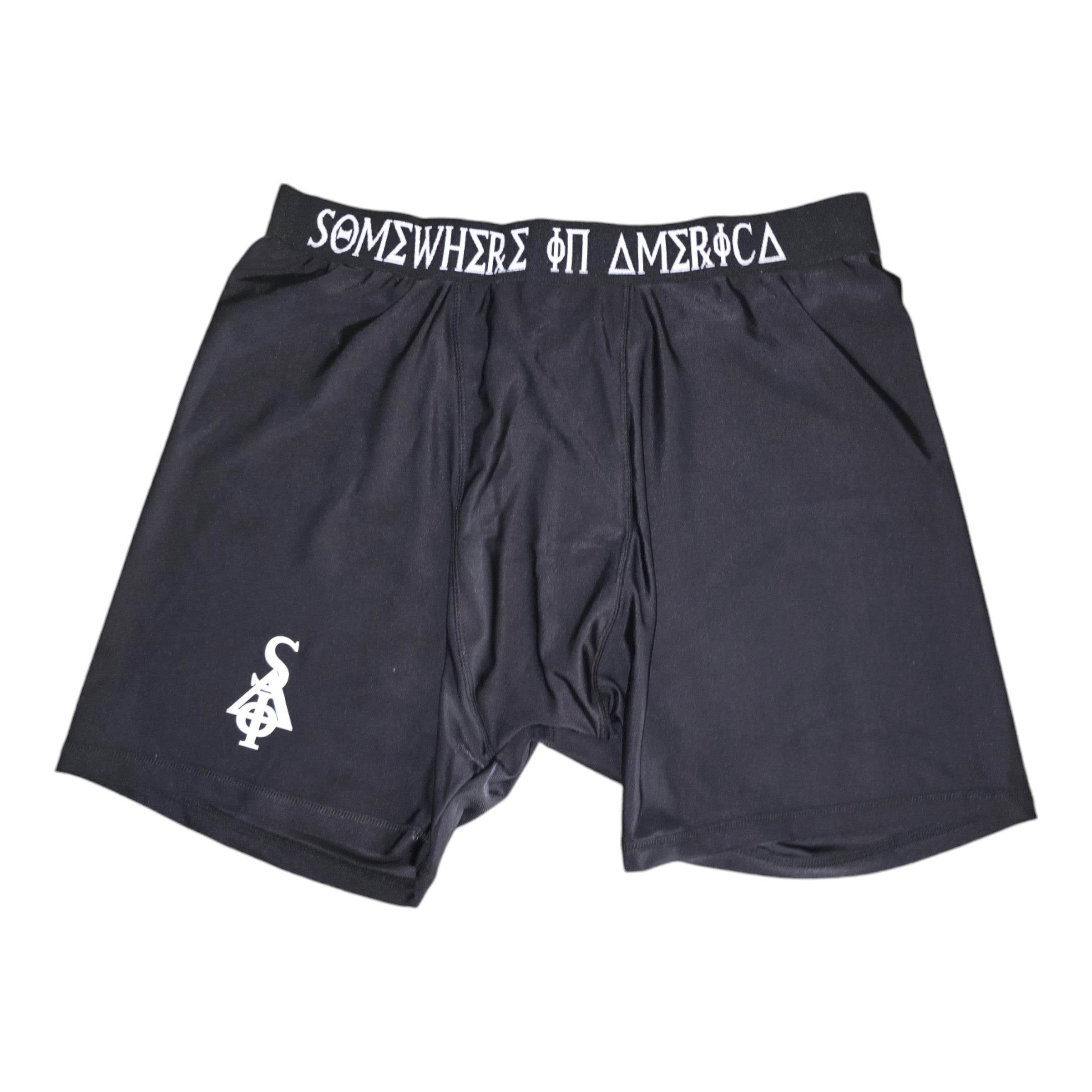 FW/24 SIA "BLACK" GREEK LETTER BOXERS