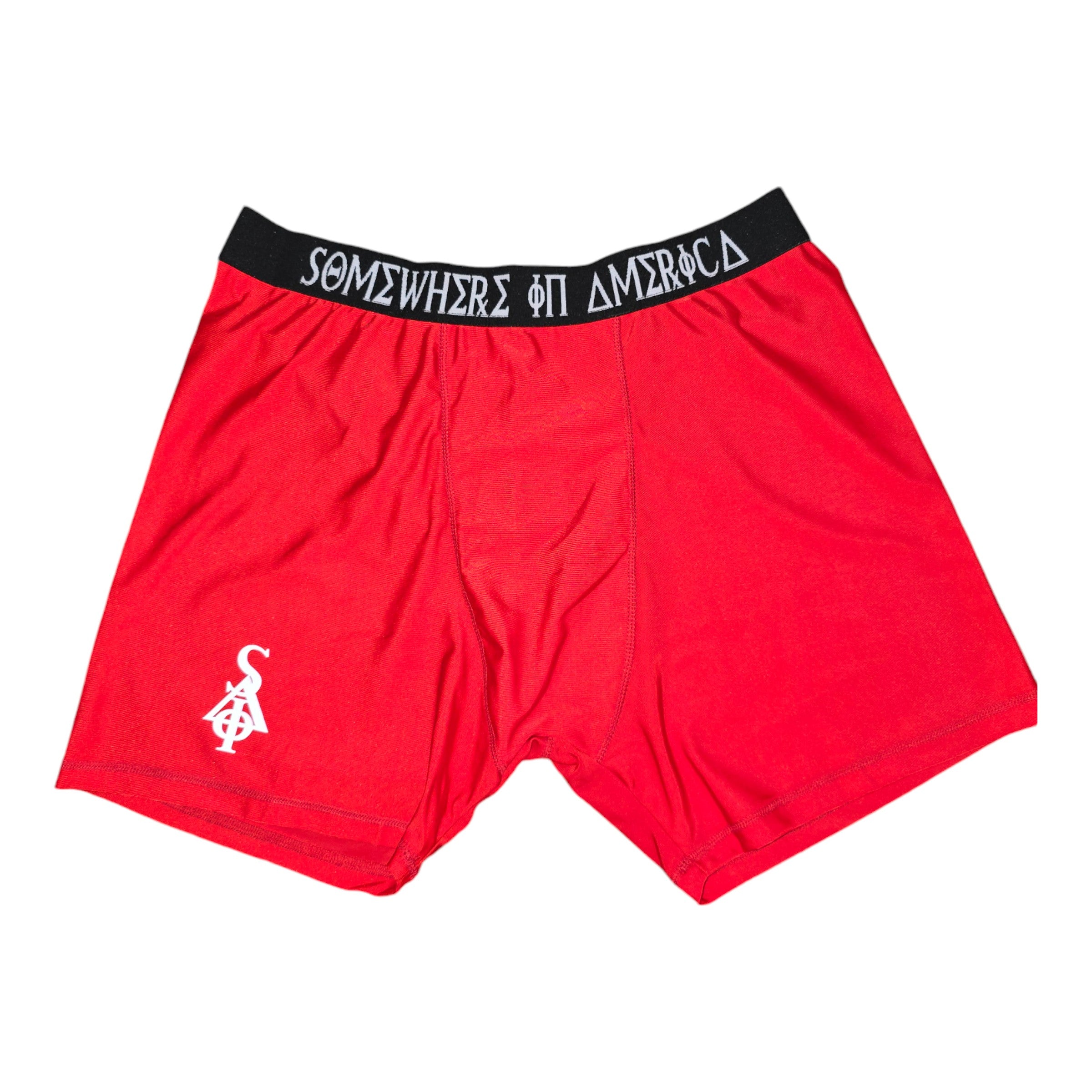 FW/24 SIA "RED" GREEK LETTER BOXERS