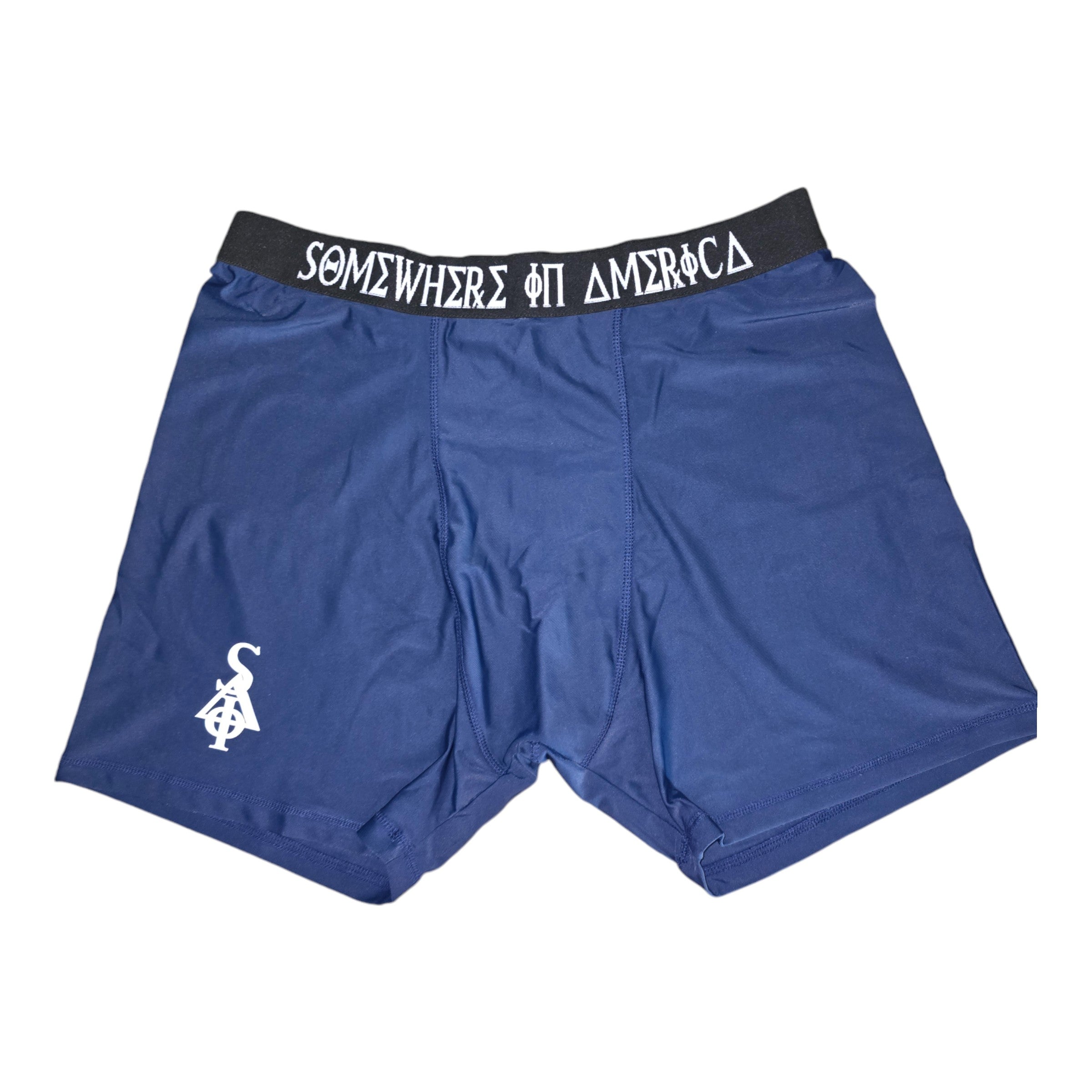 FW/24 SIA "NAVY" GREEK LETTER BOXERS