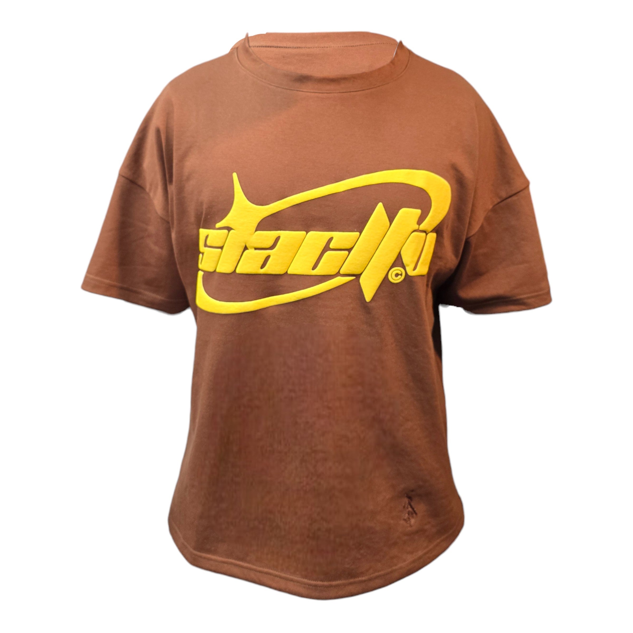 FW/24 SIA "BROWN/YELLOW" PUFF PRINT T-SHIRT