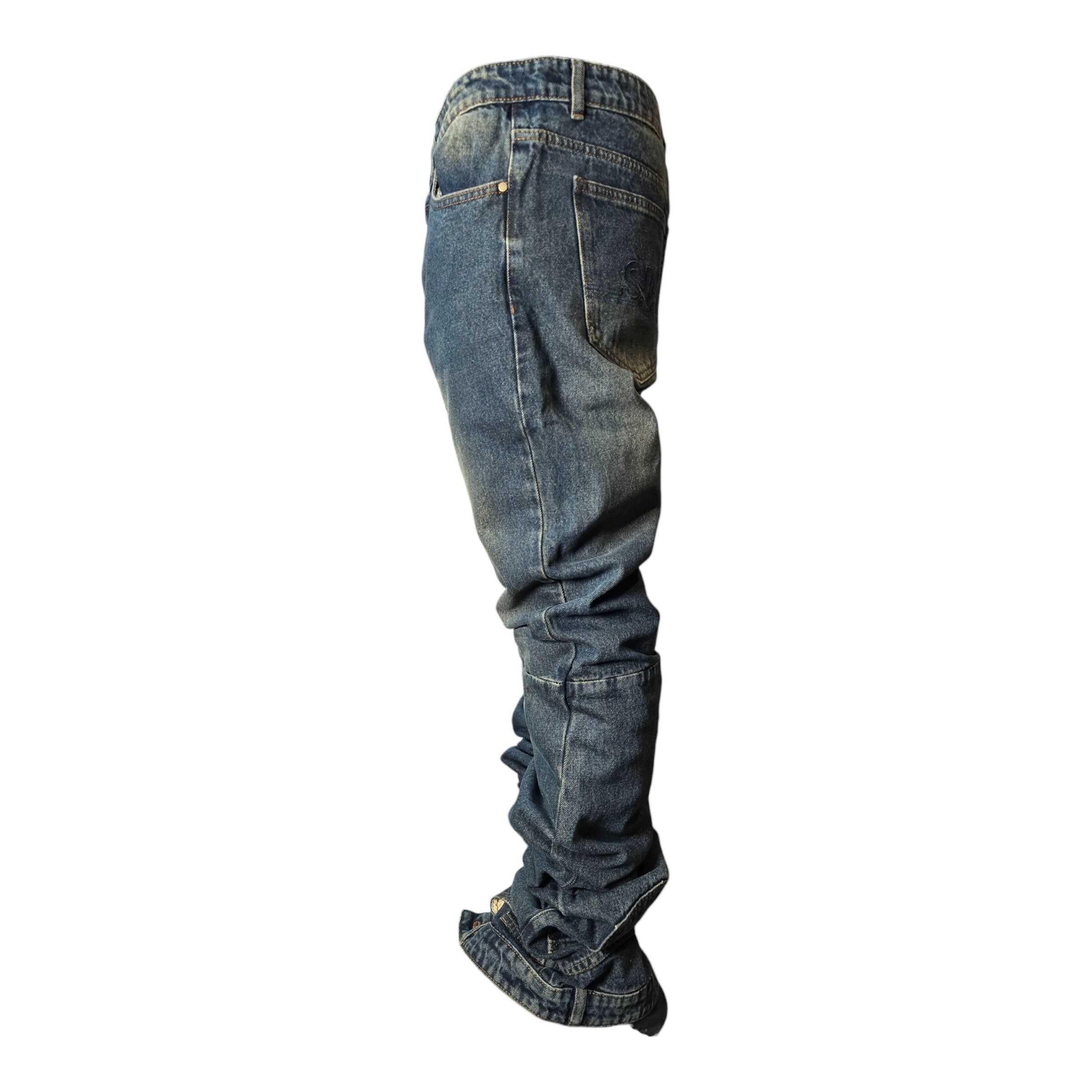 FW/24 SIA "DEEP BLUE" UPSIDE DOWN JEANS