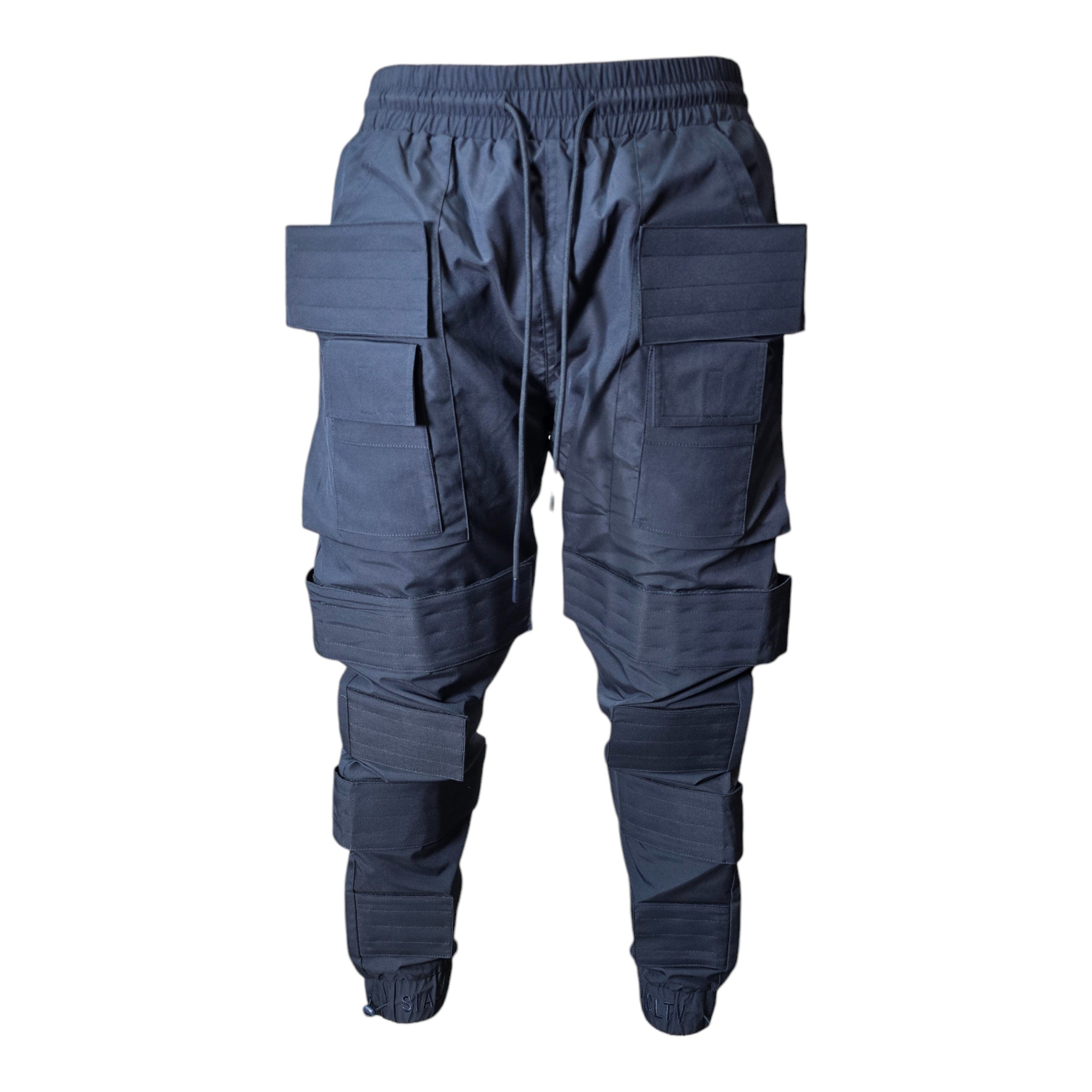 FW/24 SIA "NAVY" STAY STRAPPED PANTS