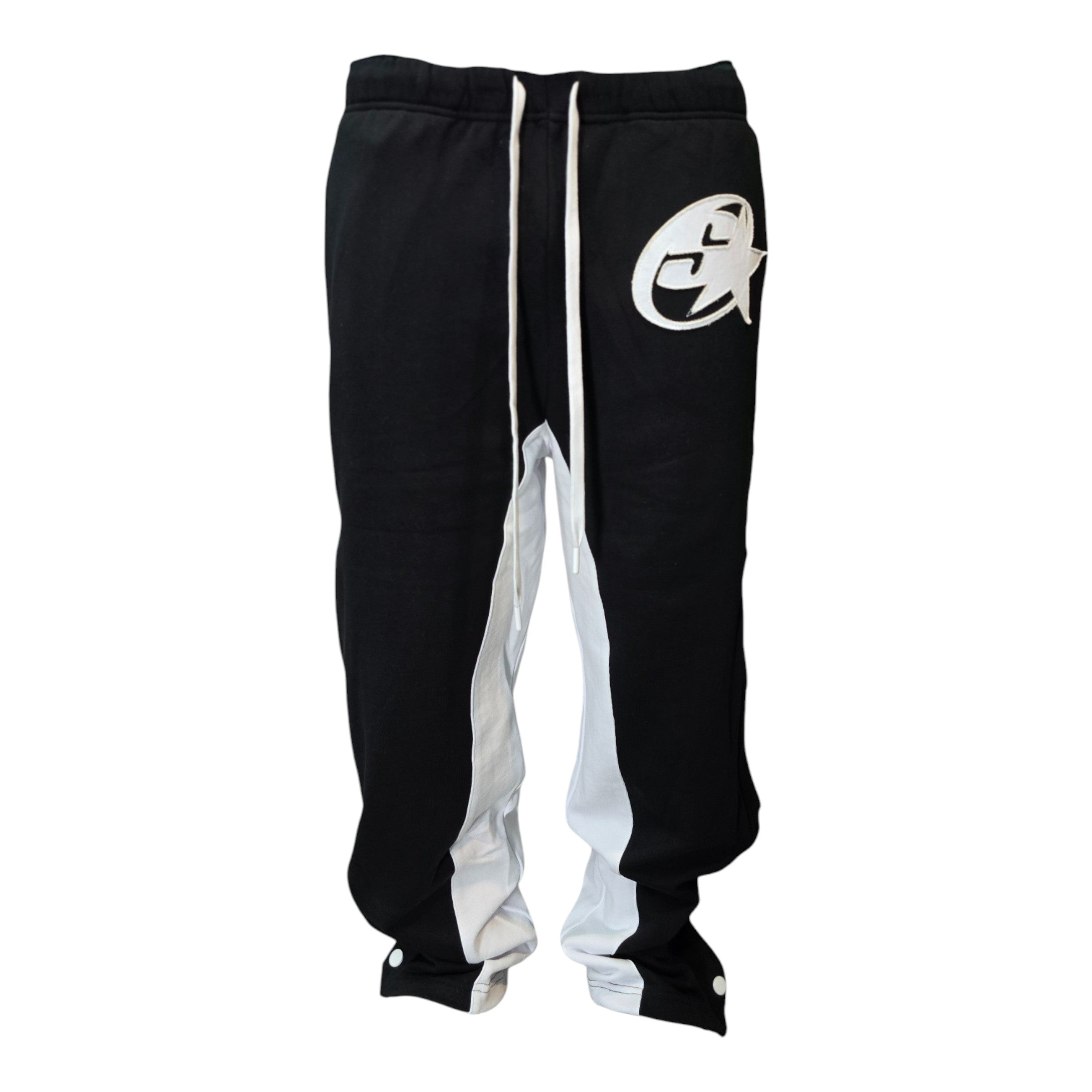 FW/24 SIA "OREO" Y2K SNAP SIDE ZIPPER WARM UP PANTS