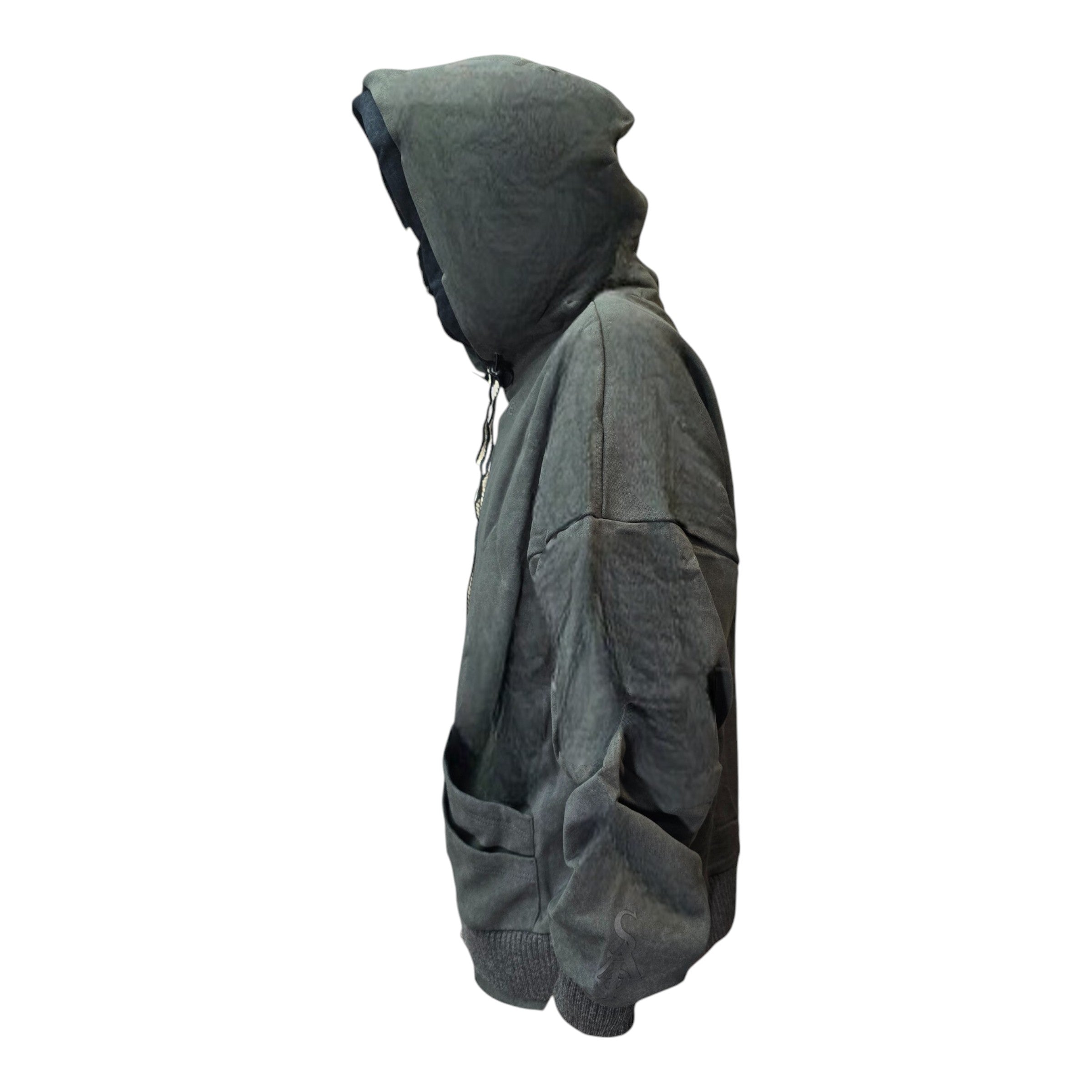 FW/24 SIA "CHARCOAL/NAVY" STACKED DOUBLE HOODIE