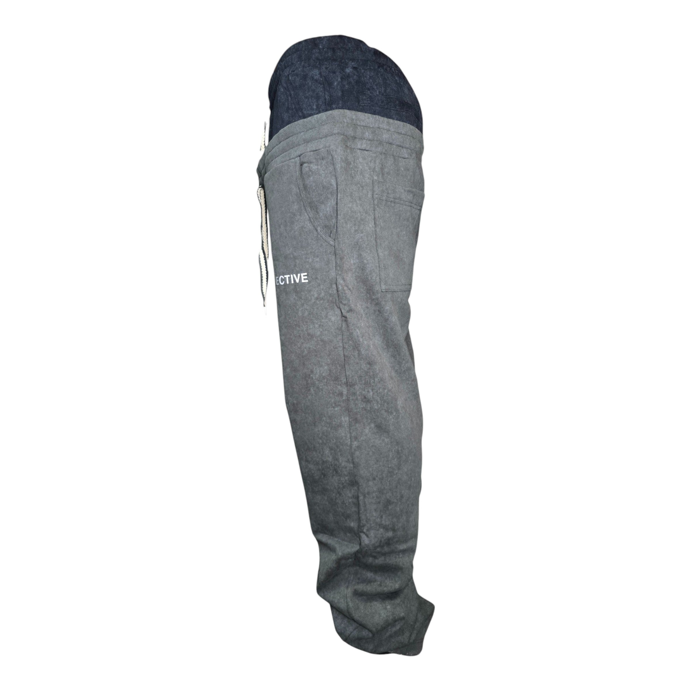 FW/24 SIA "CHARCOAL/NAVY" STACKED DOUBLE SWEATPANTS