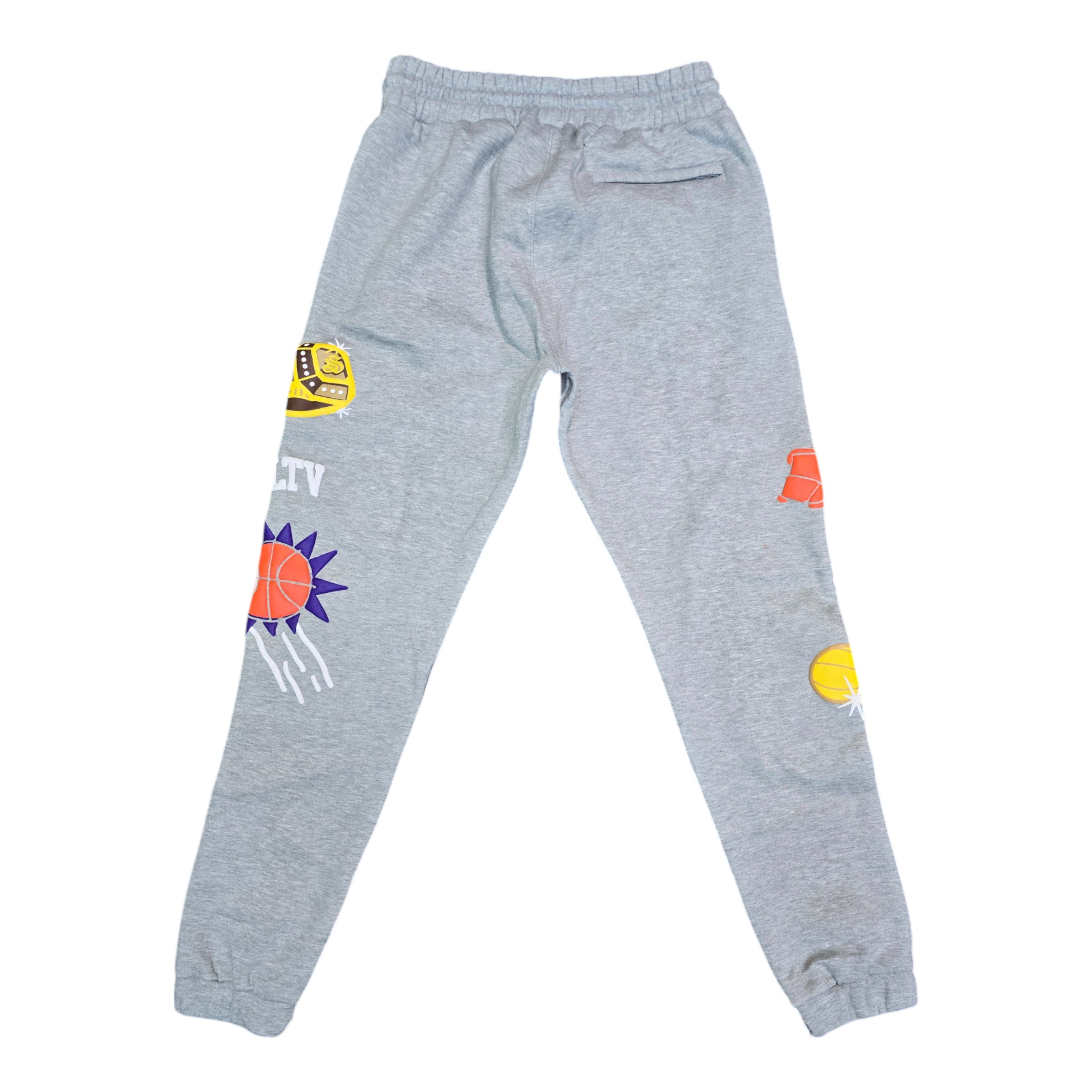 FW/24 SIA "GREY" PUFF PRINT SWEAT PANTS