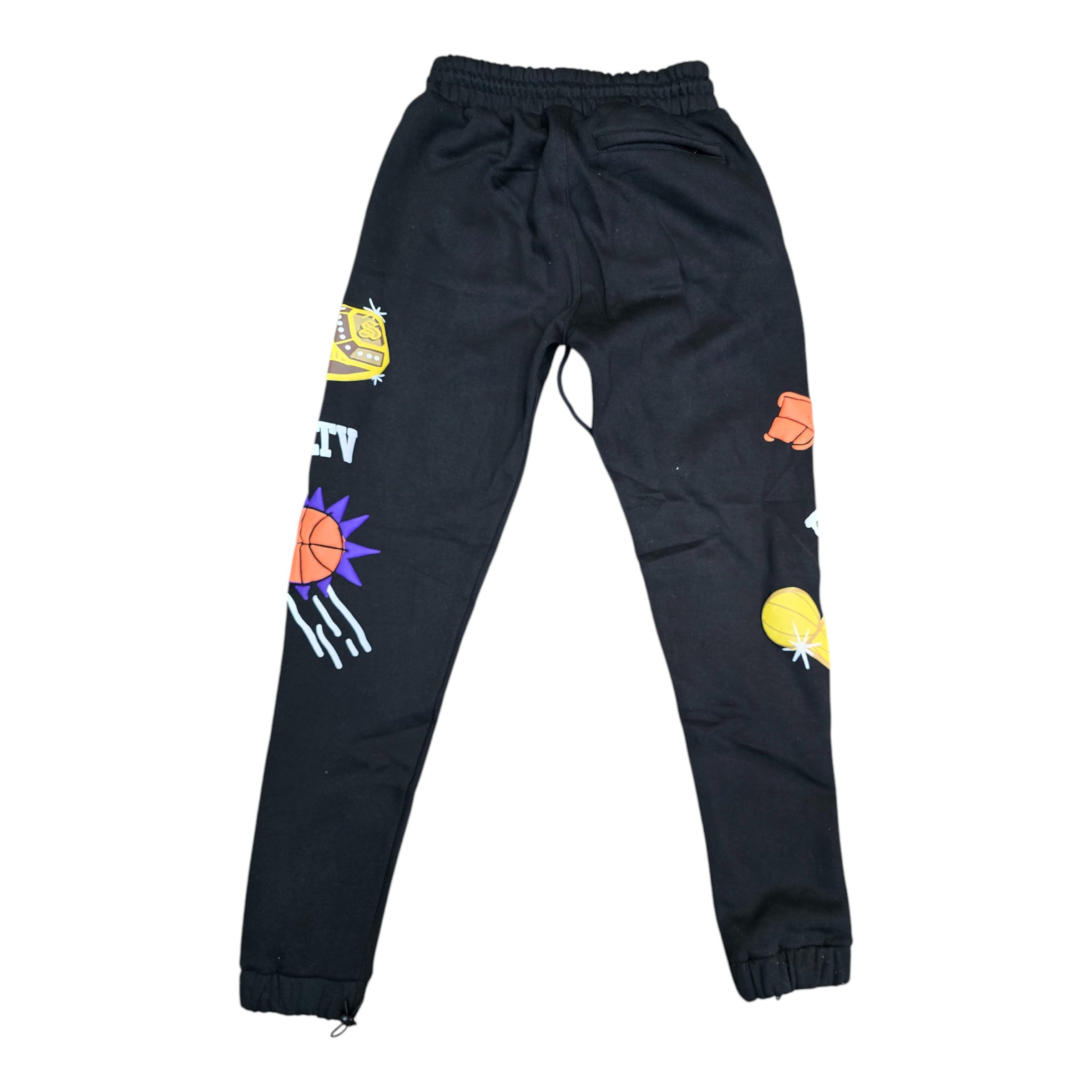 FW/24 SIA "BLACK" PUFF PRINT SWEAT PANTS