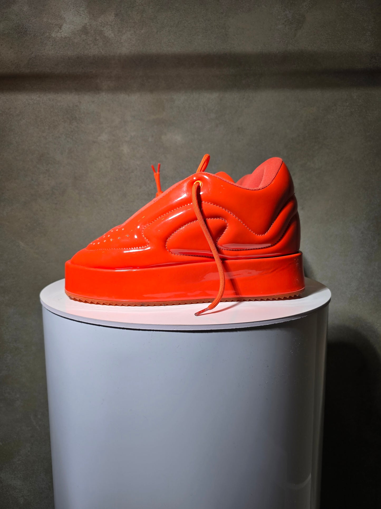 "ORANGE" PATENT LEATHER SUPACLOUD (BACK2SCHOOL)