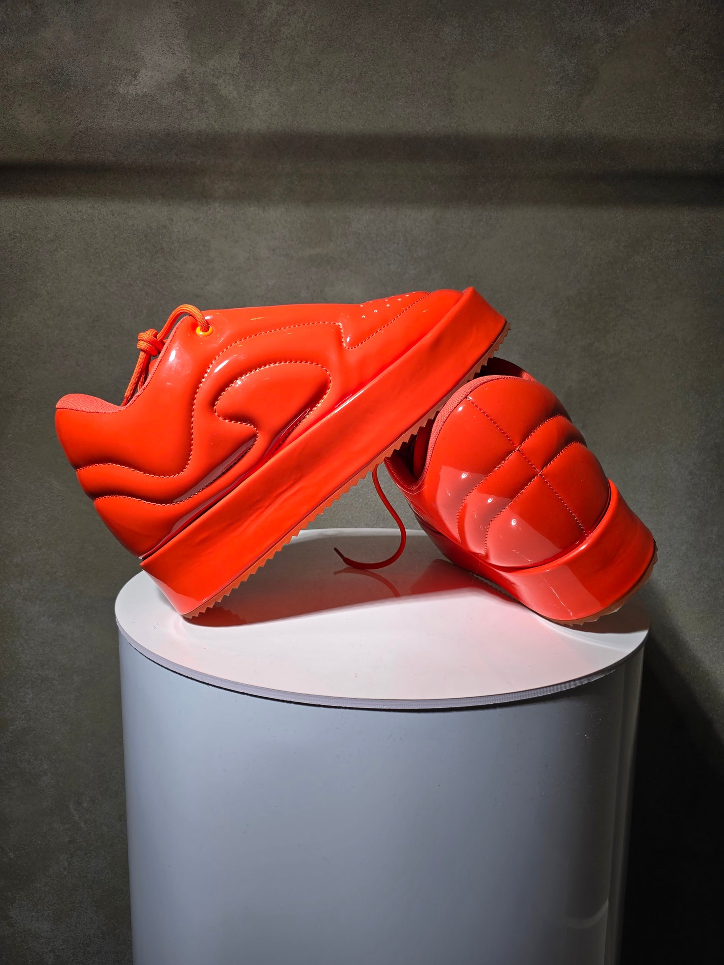 "ORANGE" PATENT LEATHER SUPACLOUD (BACK2SCHOOL)