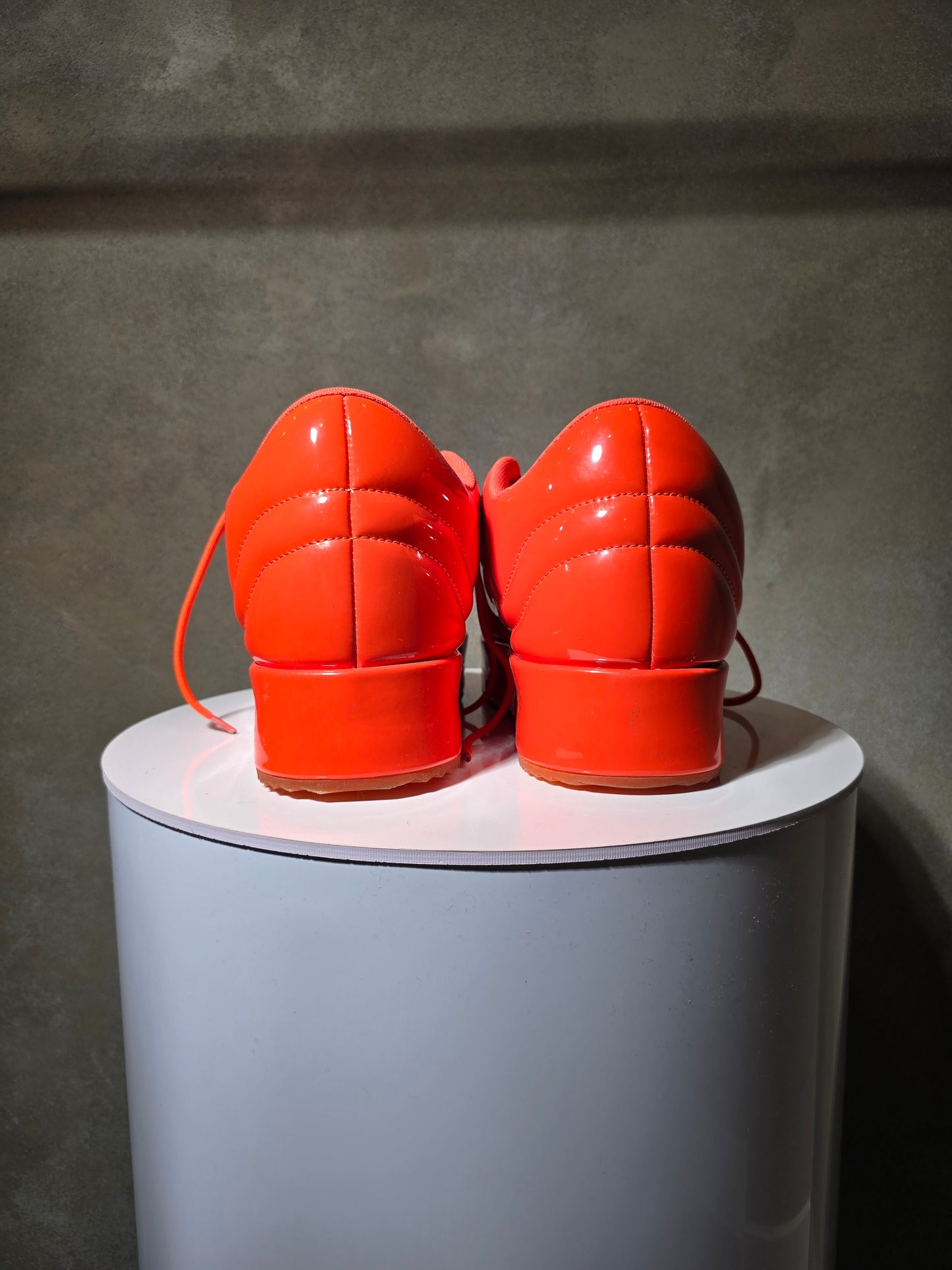 "ORANGE" PATENT LEATHER SUPACLOUD (BACK2SCHOOL)