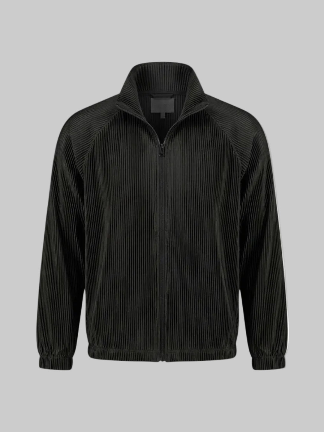 SIA HER RELAXED PLISSE JACKET (BLACK)