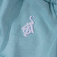 Hoodie Shorts (Turquoise Fade)