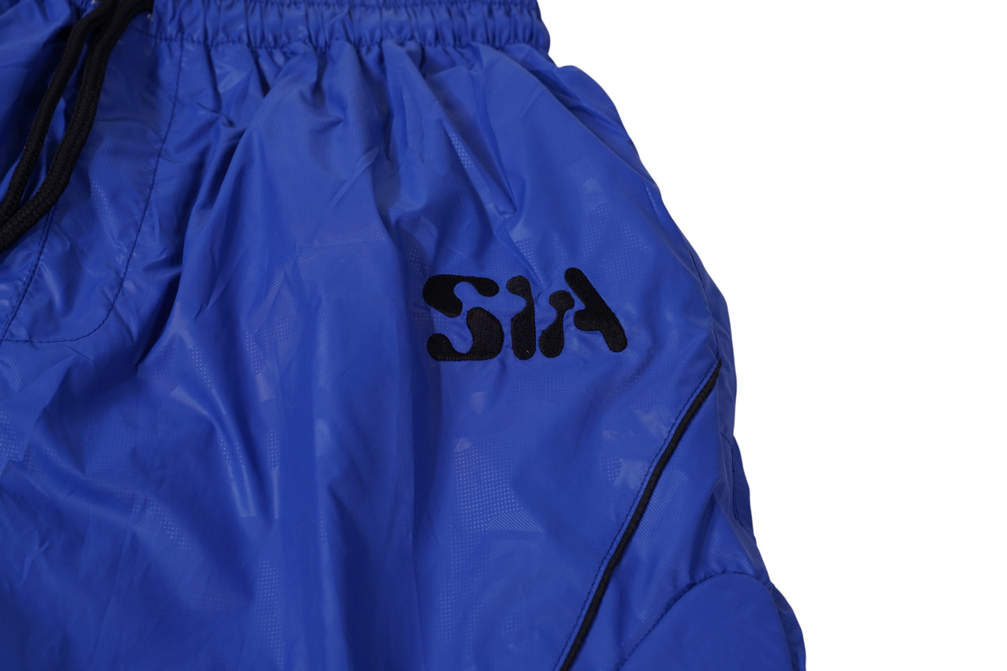 PADDED WINDBREAKER SHORTS (BLUE)