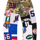 (PREORDER!!!!!) WHAT THE NEW YORK UPCYCLED PATCHWORK CAMO PANTS