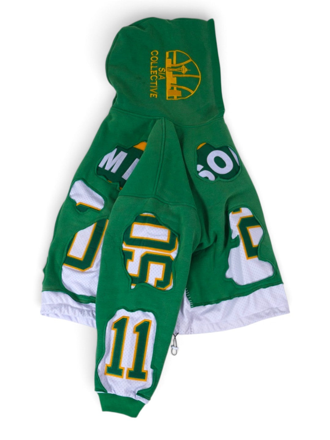 (PREORDER!!!!!) HANDMADE UPCYCLE HOODIE - (SEATTLE)