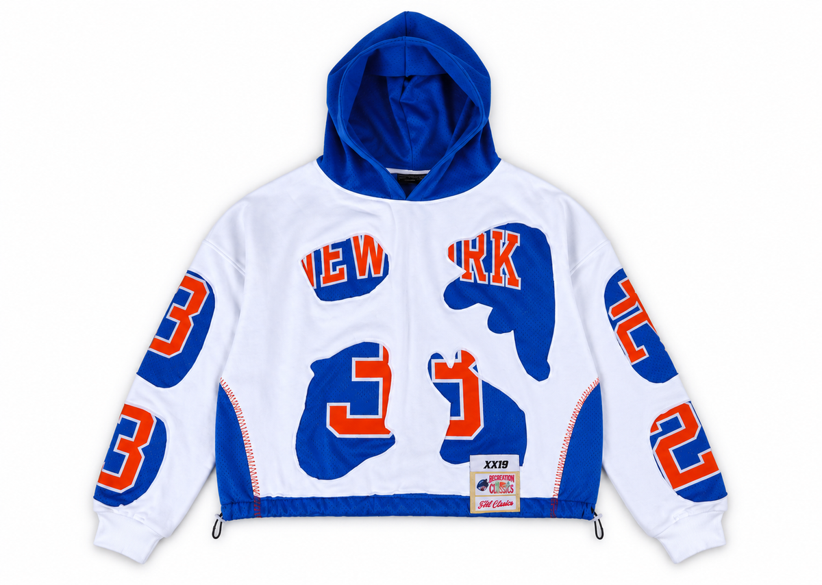 (PREORDER!!!!!) HANDMADE UPCYCLE HOODIE - (NYC)