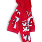 (PREORDER!!!!!) HANDMADE UPCYCLE HOODIE - (CHICAGO RED)