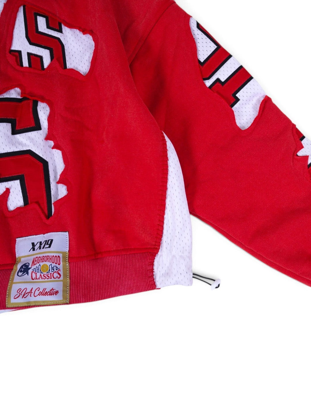 (PREORDER!!!!!) HANDMADE UPCYCLE HOODIE - (CHICAGO RED)