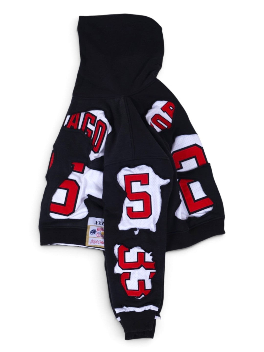 (PREORDER!!!!!) HANDMADE UPCYCLE HOODIE - (CHI-CITY)