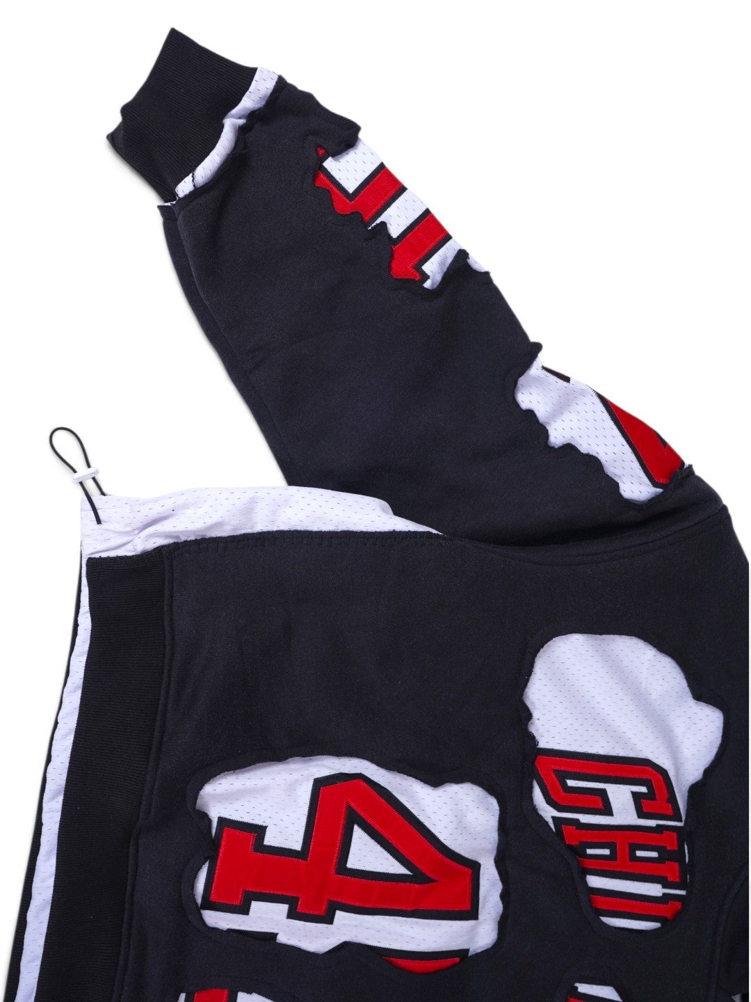 (PREORDER!!!!!) HANDMADE UPCYCLE HOODIE - (CHI-CITY)