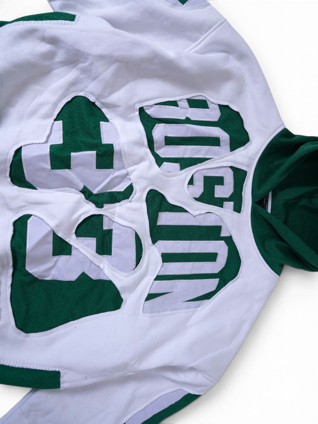 (PREORDER!!!!!) HANDMADE UPCYCLE HOODIE - (BEAN TOWN)