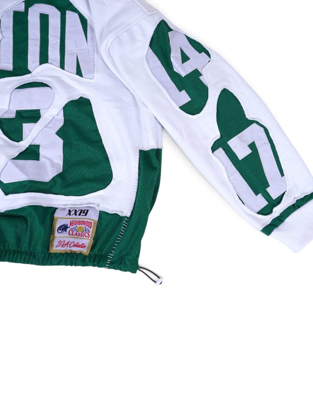 (PREORDER!!!!!) HANDMADE UPCYCLE HOODIE - (BEAN TOWN)