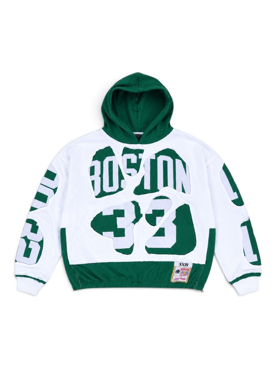 (PREORDER!!!!!) HANDMADE UPCYCLE HOODIE - (BEAN TOWN)