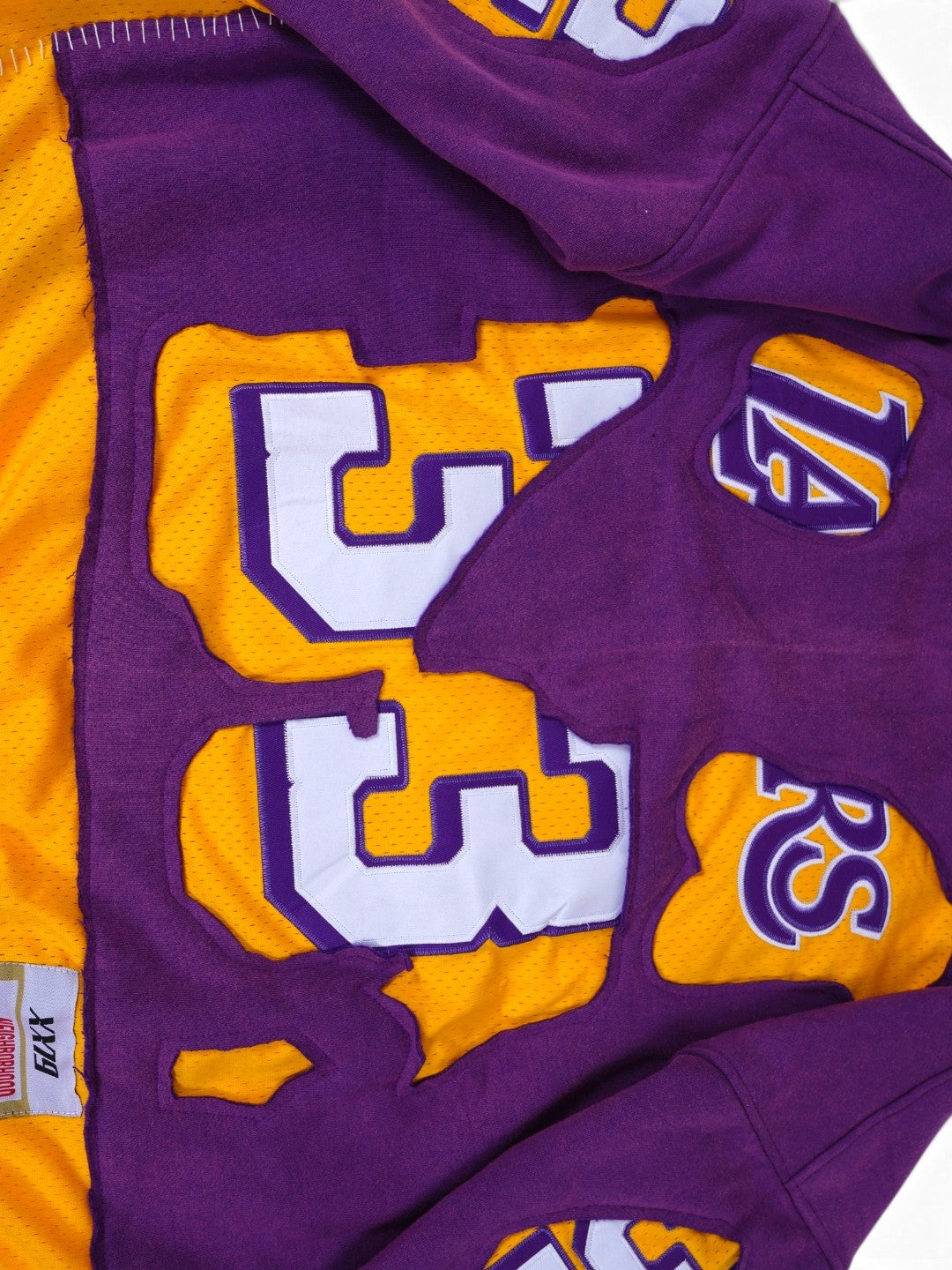 (PREORDER!!!!!) HANDMADE UPCYCLE HOODIE - (LA)