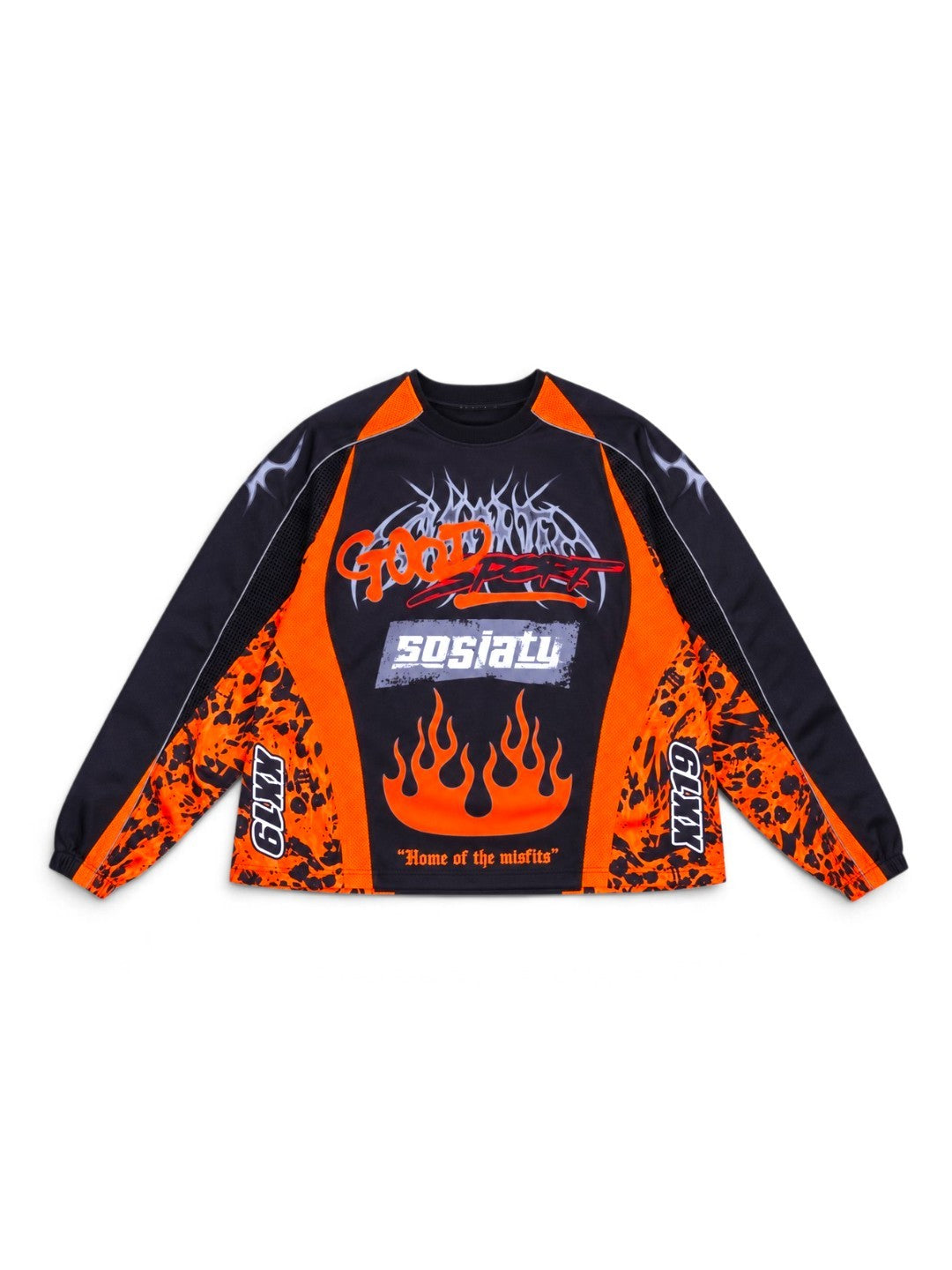 (PREORDER!!!!!) Y2K MOTOR-CROSS JERSEY (ORANGE SKULL)