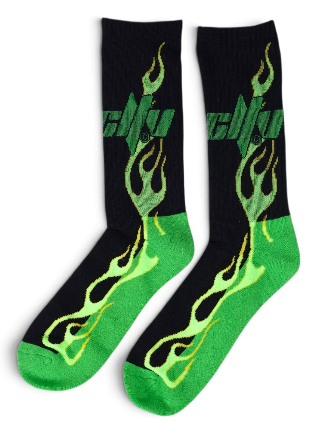 GREEN SKULL SOCKS