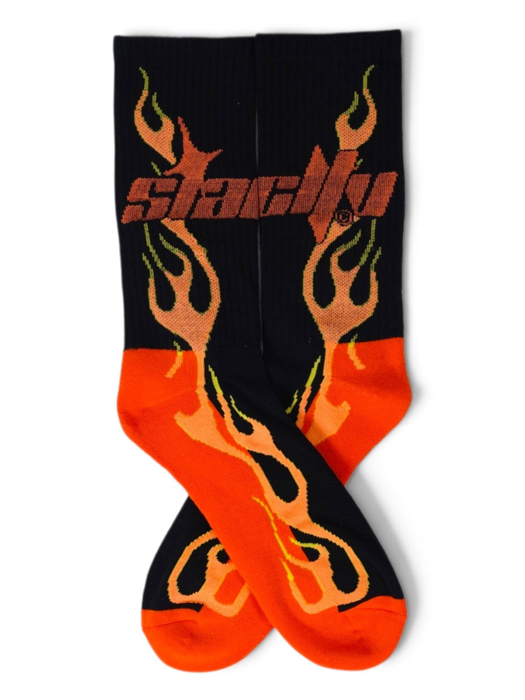 ORANGE SKULL SOCKS