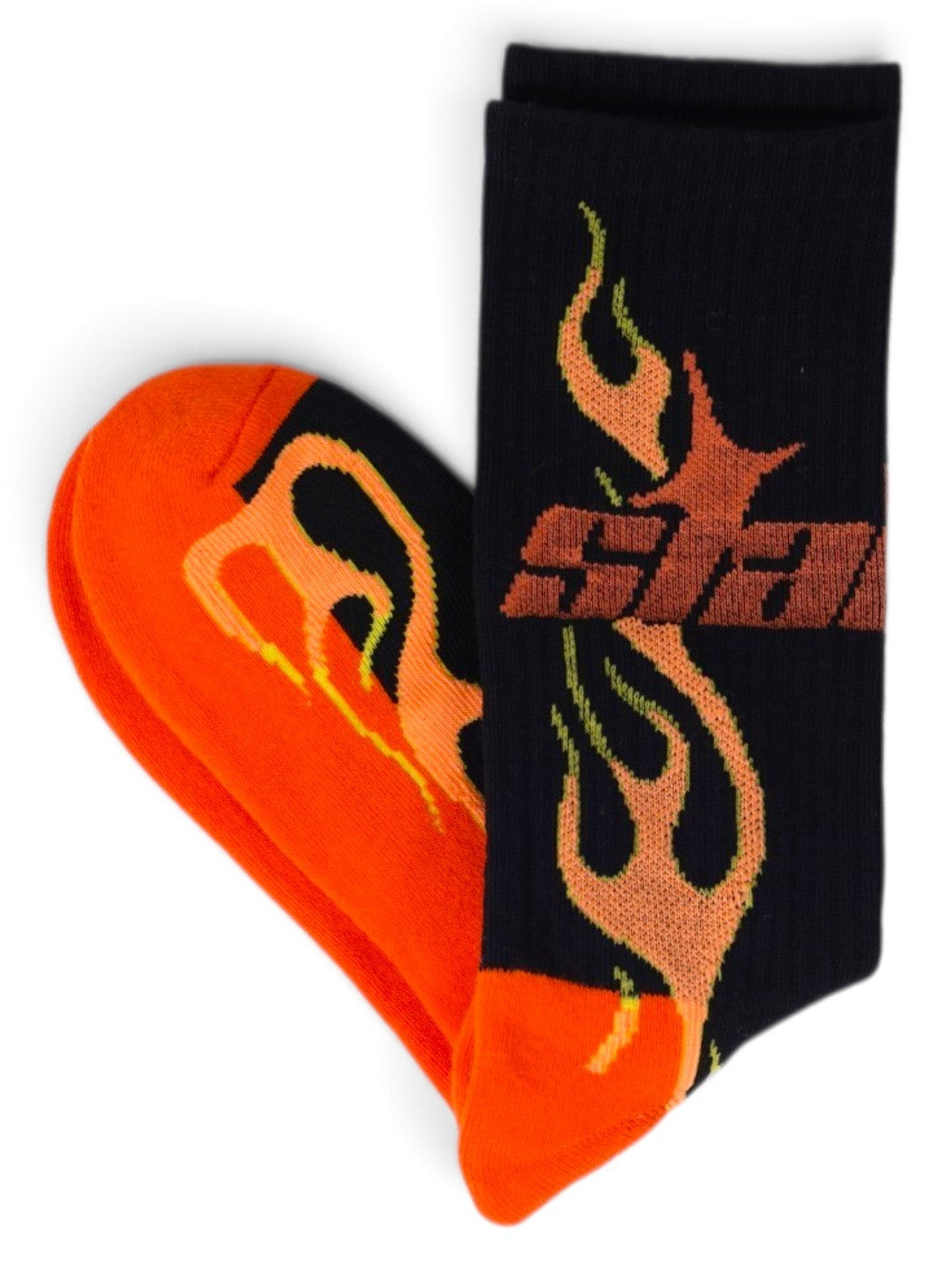 ORANGE SKULL SOCKS