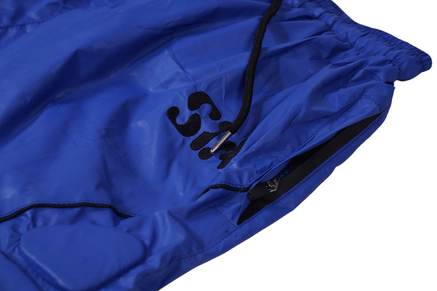 PADDED WINDBREAKER SHORTS (BLUE)
