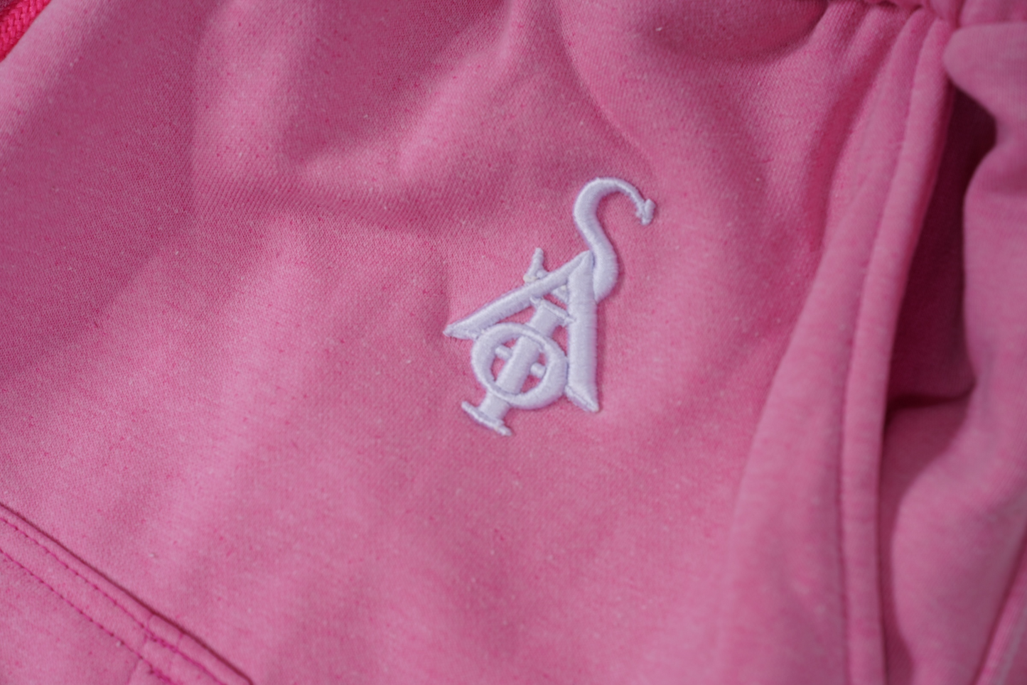Hoodie Shorts (Pink Fade)
