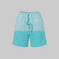 Hoodie Shorts (Turquoise Fade)