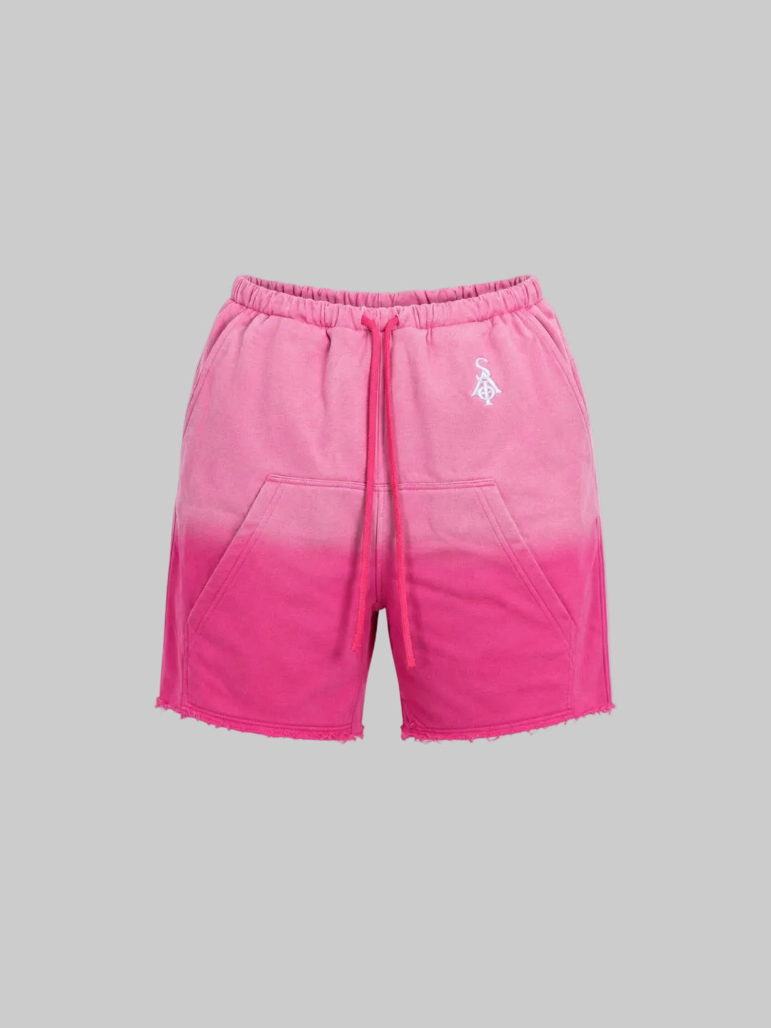 Hoodie Shorts (Pink Fade)